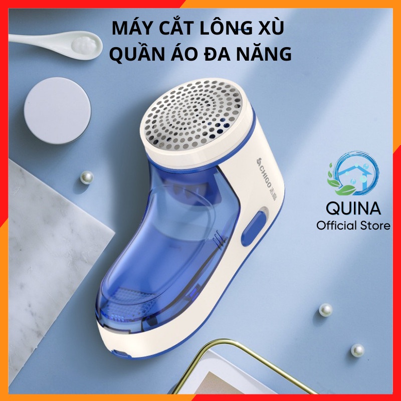 Máy Cắt Lông Xù Quần Áo Len Áo Dạ Chăn Nệm Tất Vớ Quần Áo Mini Tiện Dụng Hút Bụi Vải Làm Sạch Chỉ Thừa QUINA QN008