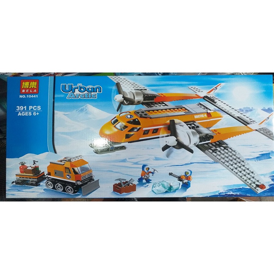 Lắp ráp Urban 10441 arctic thám hiểm bắc cực. Máy bay phản lực 391 mảnh