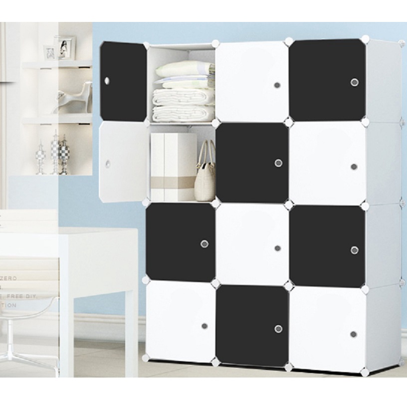 Tủ Nhựa Ghép 12 Ngăn Size Lớn Nhiều Mẫu Mã