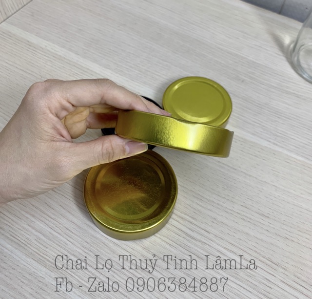 Hũ Thuỷ Tinh Tròn Dáng Cao Nắp Thiếc Dày 100ml 180ml 380ml 500ml
