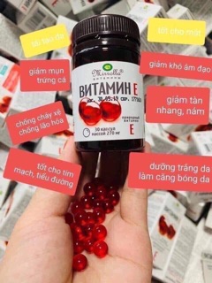 Vitamin E đỏ nga 270mr mẫu mới
