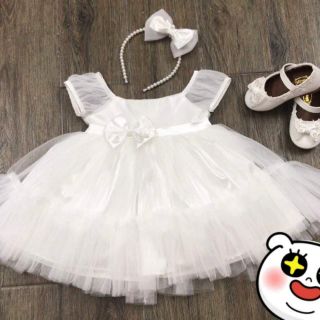 Váy đầm công chúa combo cài nơ tóc cực xinh