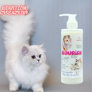 Sữa tắm  mượt lông hàng ngày cho chó mèo lông dài NUORISH LONG HAIR - SP000232