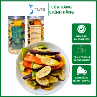 Trái Cây Sấy khô thập cẩm hủ 300g - hoa quả sấy khô tự nhiên, lựa chọn kĩ lưỡng, thơm giòn đậm vị