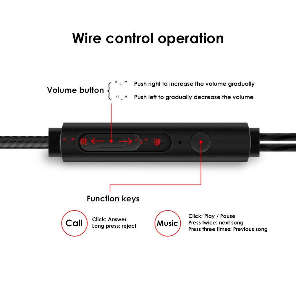 Tai Nghe Nhét Tai Hel + Jack 3.5mm Âm Thanh Siêu Trầm Có Micro Cho Điện Thoại / Máy Tính