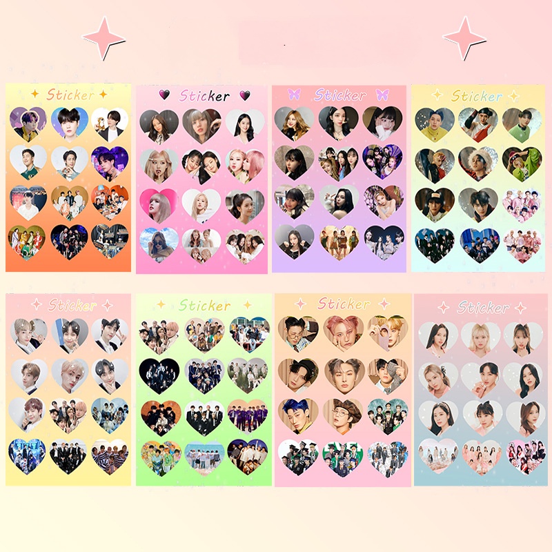 Sticker Trang Trí Hình Nhóm Nhạc Kpop BTS Blackpink