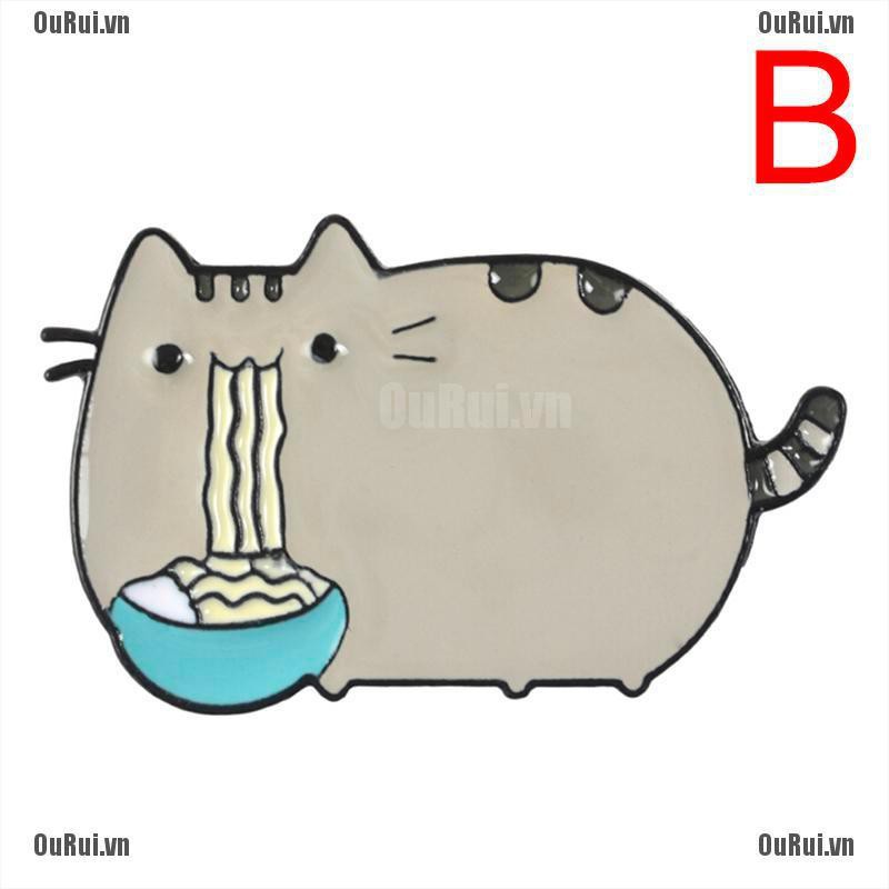 Ghim Cài Áo Hình Mèo Hoạt Hình Đáng Yêu Cho Nữ