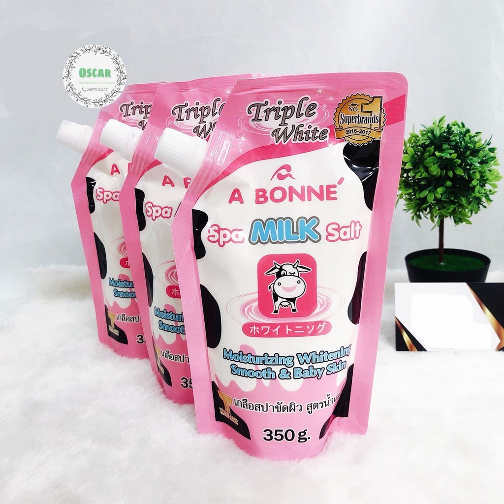 Muối Sữa Bò Tắm Lạnh A BONNE’ Trắng Da Tẩy Thâm CHUẨN THÁI LAN 350 Gr | BigBuy360 - bigbuy360.vn