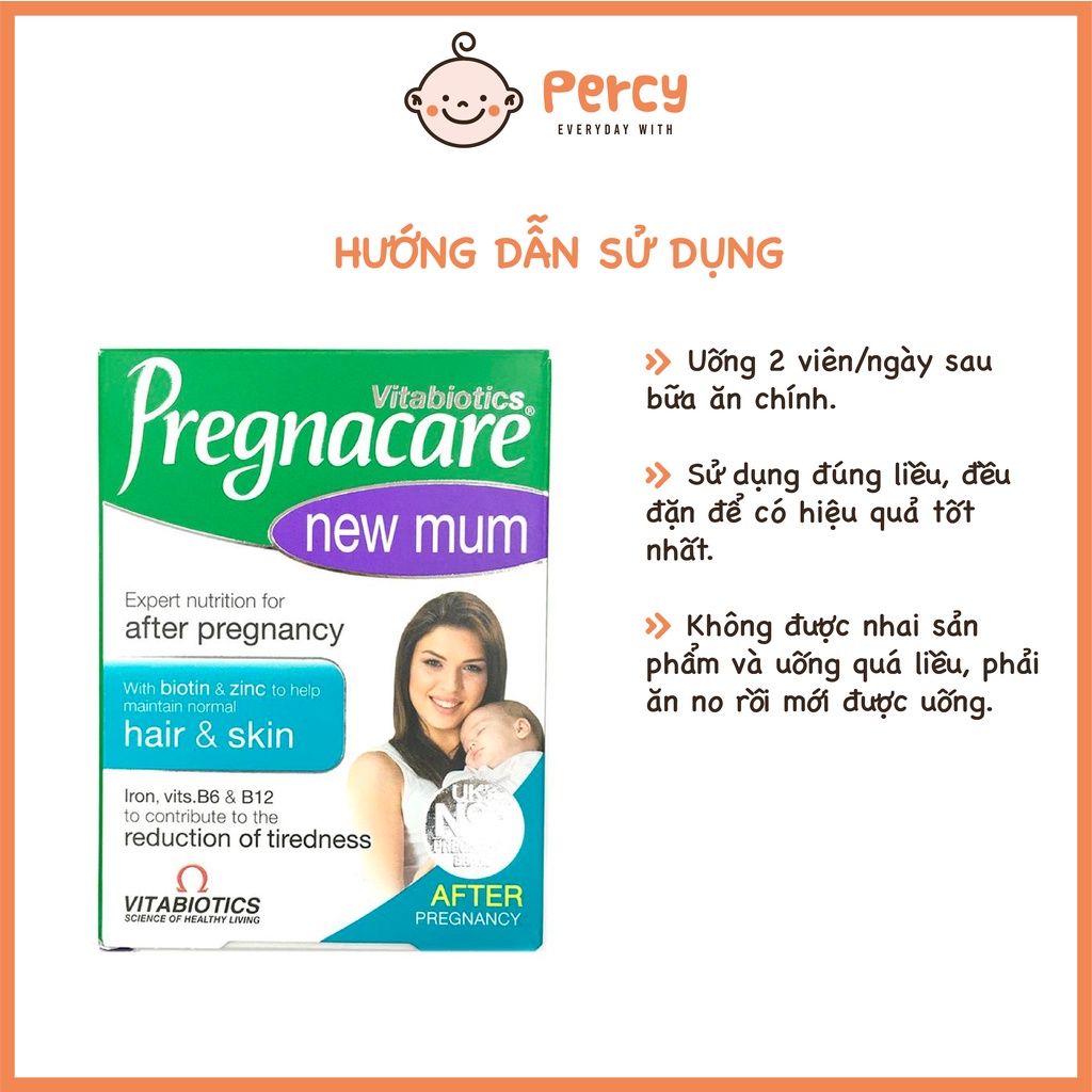 Viên Uống Pregnacare New Mum Đẹp Da, Chống Rụng Tóc Cho Mẹ Sau Sinh 56 viên