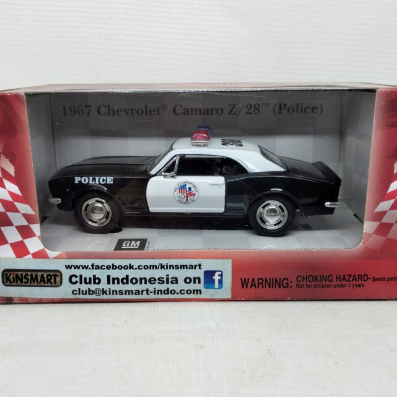 Xe Cảnh Sát Kinsmart 1967 Chevrolet Camaro Z 28 Chất Lượng Cao