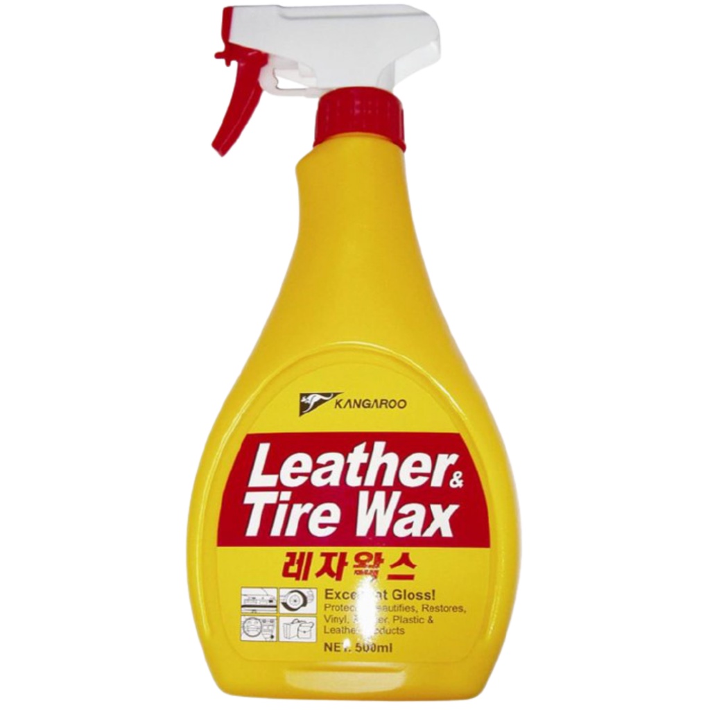 Xịt bóng da, nhựa, lốp xe đa năng Leather &amp; Tirewax Klink cho xe luôn sáng bóng như mới,  dd dạng sữa dễ dàng sử dụng