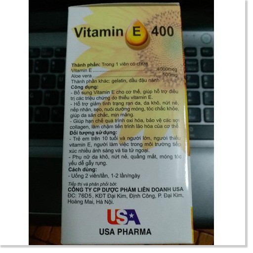 Vitamin E dưỡng da 10 vỉ x 10 viên | Thế Giới Skin Care