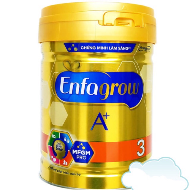Sữa Enfagrow A+ 3 360 Brain DHA+ và MFGM Pro 900g