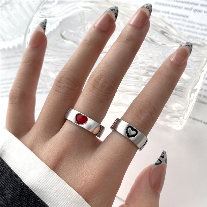 Bộ 2/3 Nhẫn Hình Trái Tim/Hoa/Bướm Xinh Xắn Cho Cặp Đôi