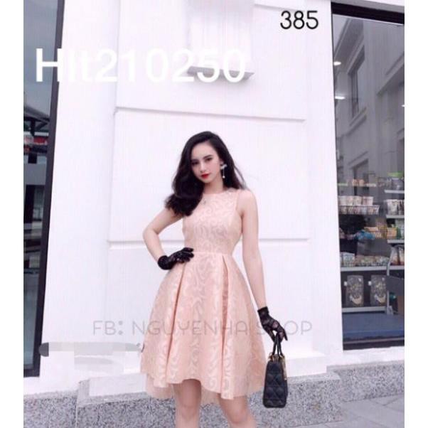 Đầm ren xoè đuôi tôm, chất lưới dày