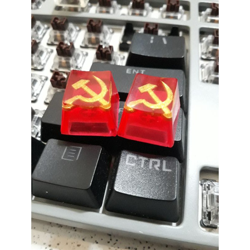 Keycap artisan búa và lưỡi liềm trang trí bàn phím cơ