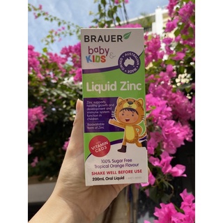 SIRO BRAUER KIDS LIQUID ZINC CHO BÉ TRÊN 1 TUỔI 200ML
