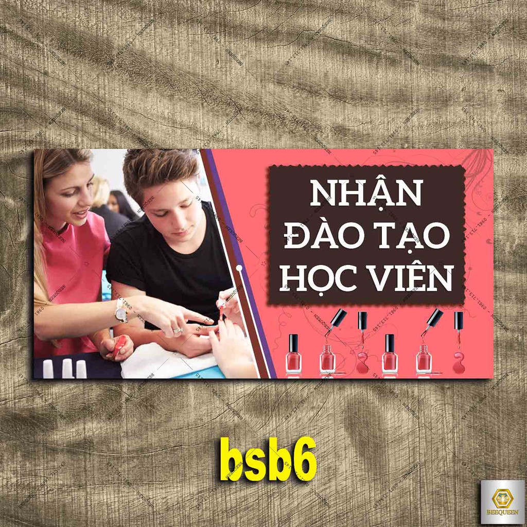 Biển Nhận Đào Tạo Học Viên Cho Tiệm Cắt Tóc Nam - Nữ, Cho BarBershop - Salon tóc - Nail