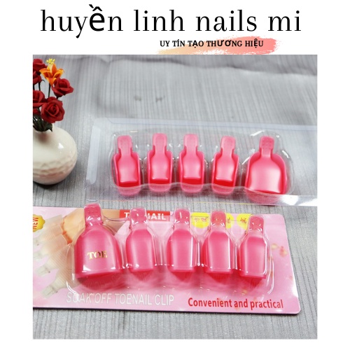Kẹp ủ tháo phá sơn gel móng chân