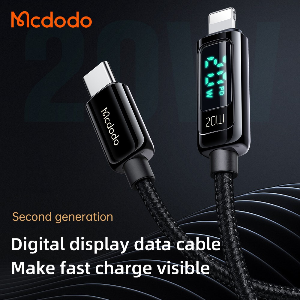 Mcdodo Cáp sạc nhanh PD 20w Type C To Lightning MCDODO  dài 1.2m dành cho iPhone 12 11 X 8