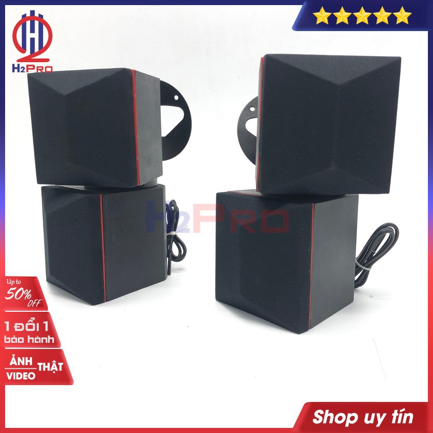 Bộ 4 loa 2 trung-2 treble Thumper AT-929 H2Pro cao cấp-150W-8 ôm-lời sáng-treble đanh, loa nâng tiếng treble-mid giá rẻ