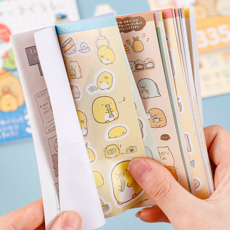 Set 335 hình dán sticker trang trí dạng sổ 16 tấm