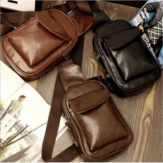 Túi đeo chéo nam da PU thời trang nam phong cách Hàn quốc TX 9108