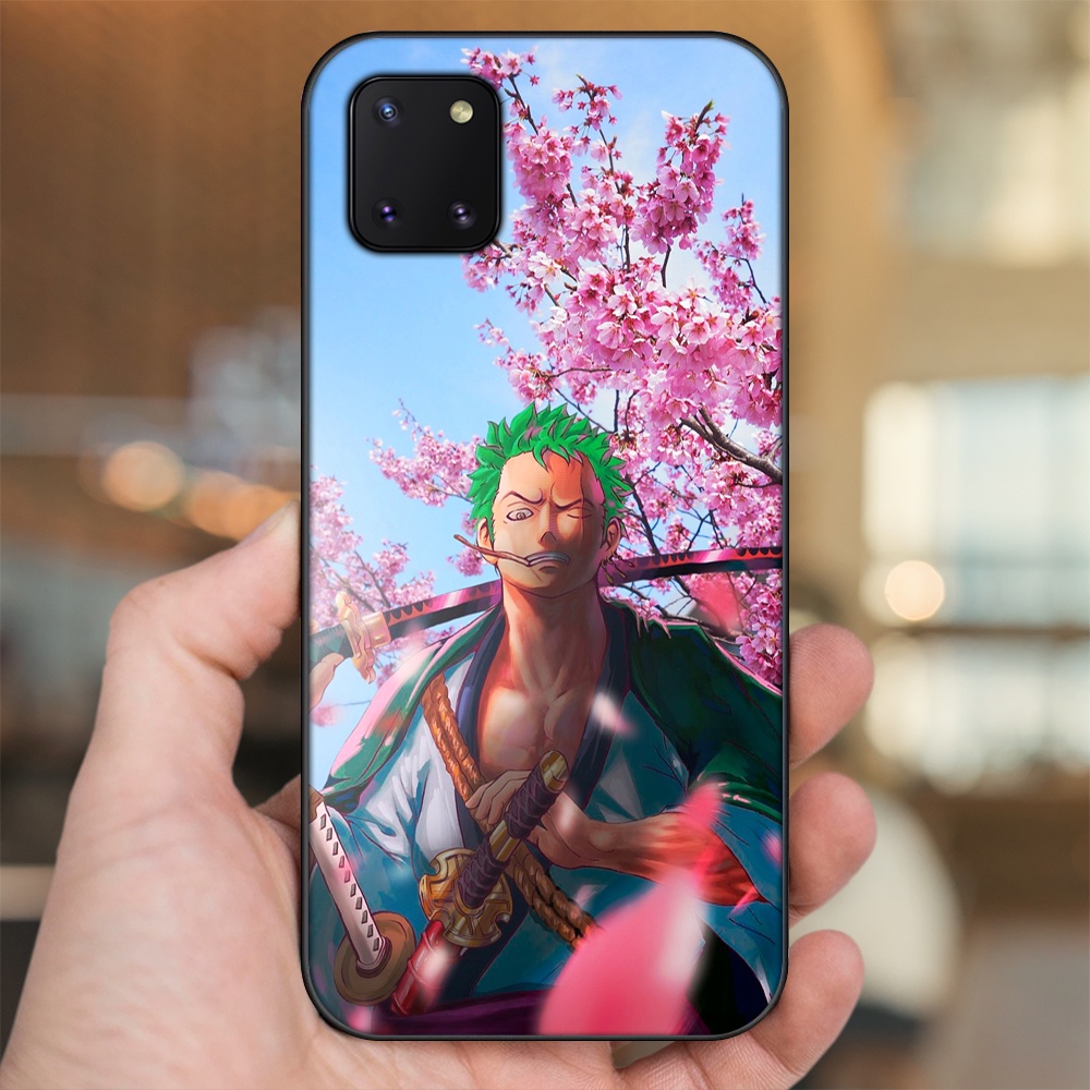 Ốp lưng Samsung Note 10 Lite viền đen in hình Zoro One Piece