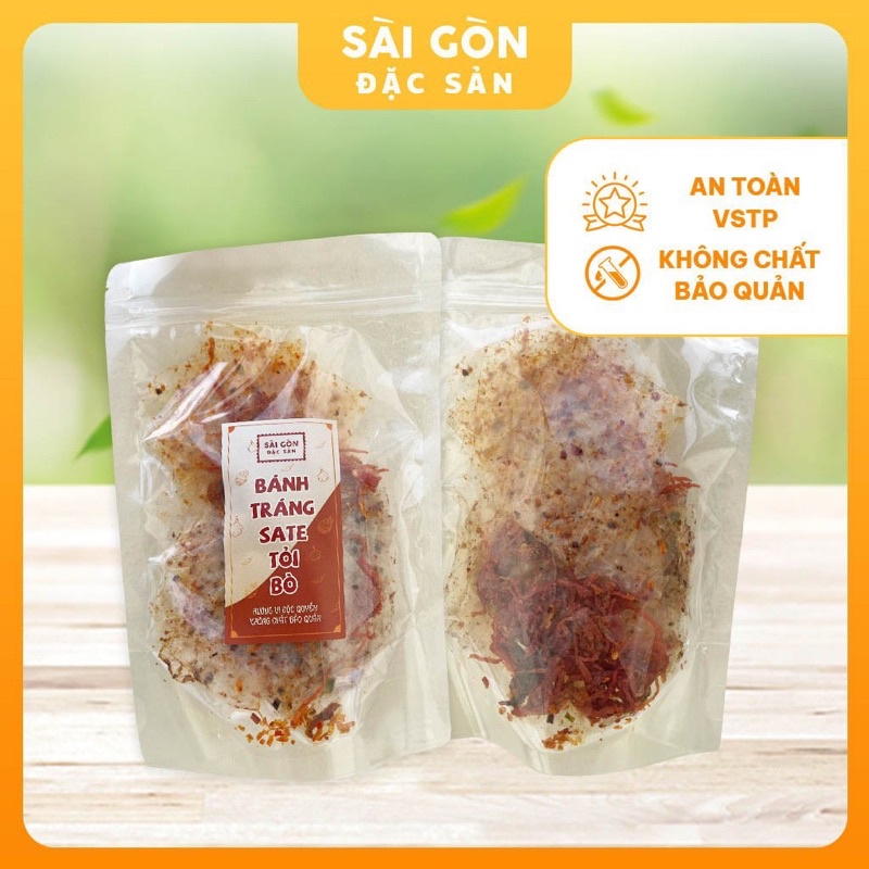 Bánh tráng sa tế tỏi bò Loại đặc biệt ngon Đồ Ăn Vặt Sài Gòn Đặc Sản