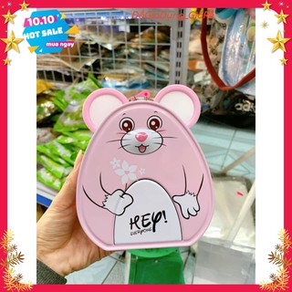 Két sắt, hộp đựng tiền tiết kiệm hình chuột mickey có khóa cho bé