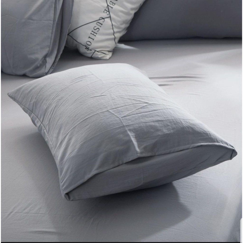 (20 màu) Bộ Chăn Ga Gối ĐŨI MÀU TRƠN 1 màu Hàn Quốc | BigBuy360 - bigbuy360.vn