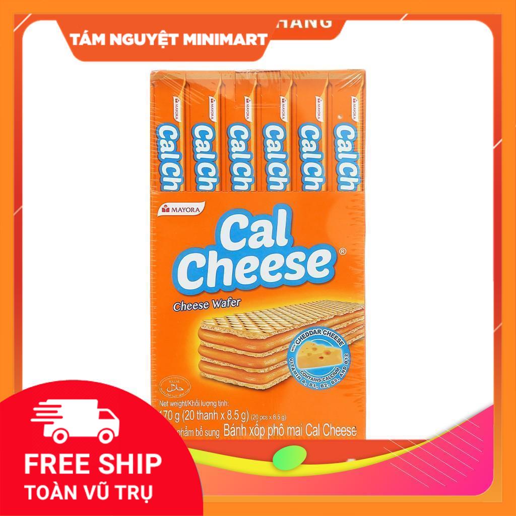 HỘP BÁNH XỐP NHÂN PHÔ MAI CAL CHEESE 170G