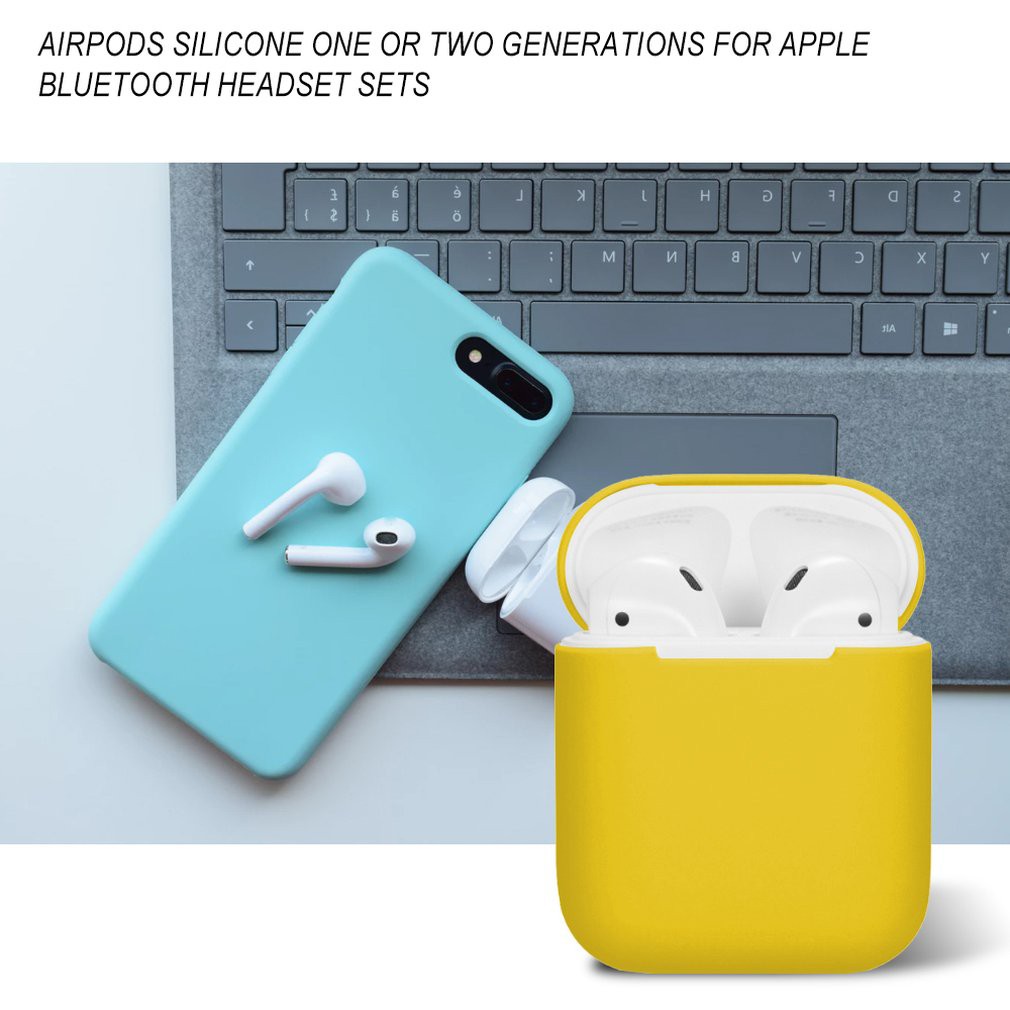 Vỏ Bảo Vệ Hộp Sạc Tai Nghe Airpods Bằng Silicon Tiện Dụng