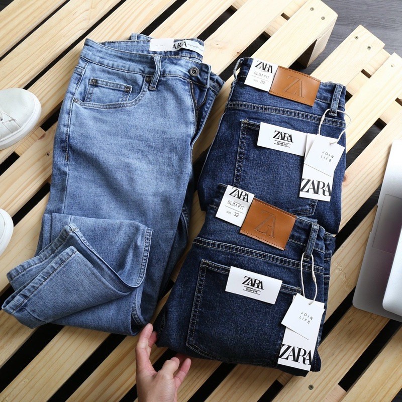 quần jean dài ZR trơn slim fit
