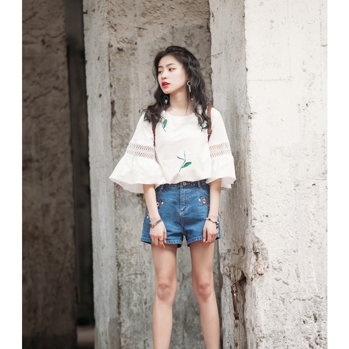 Áo thun nữ tay xòe đẹp mắt  - A10