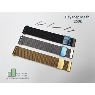 Dây Mesh Milanese MỚI chốt thông minh (20mm-22mm)