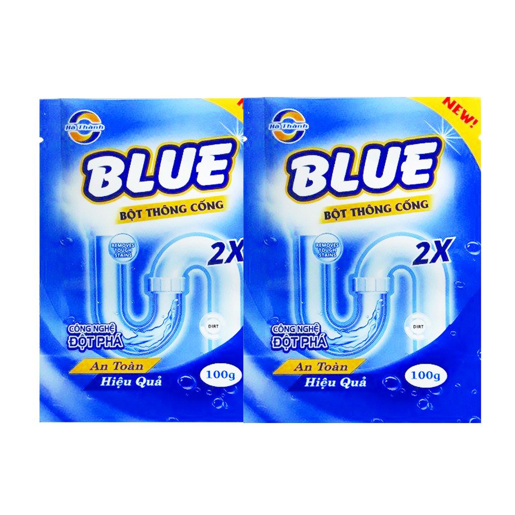 Bột Thông Cống 2X BLUE Công Nghệ Đột Phá An Toàn, Hiệu Quả