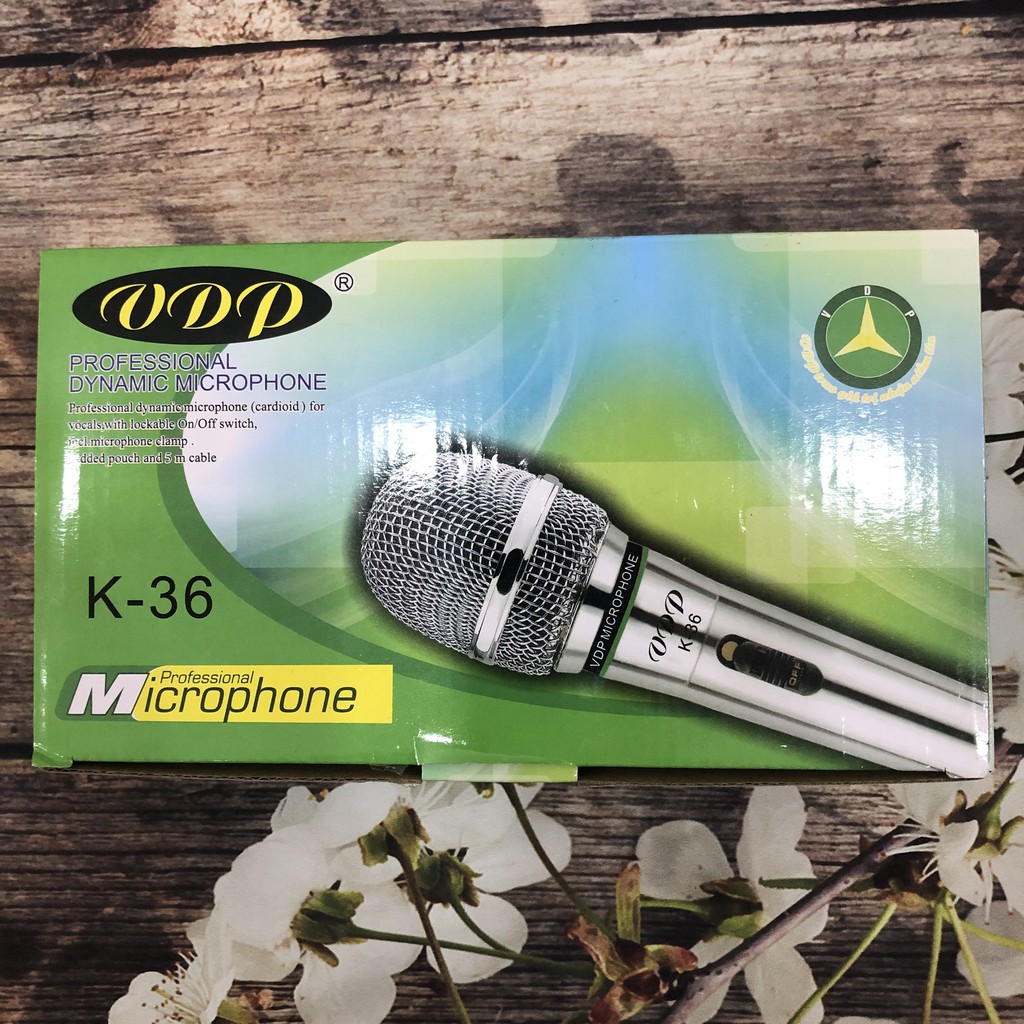 Micro Có Dây Cao Cấp VDP K36 Karaoke có dây chống hú -Hát cực hay