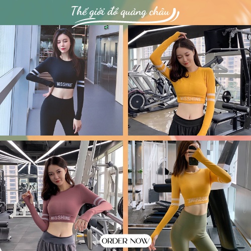 Áo croptop dài tay - tập gym yoga nữ - min sport, CAM KẾT CHẤT 2020 vải dệt hàng quảng châu cao cấp (AT16)