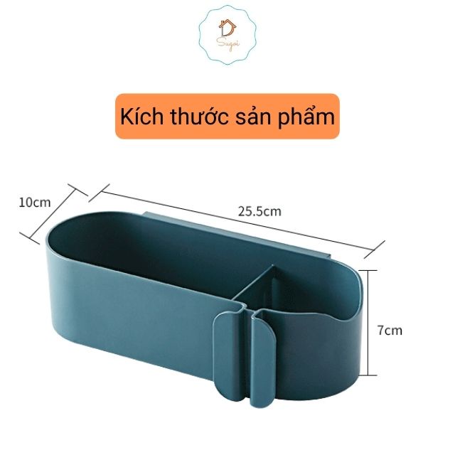 Kệ phòng tắm giá treo máy sấy tóc dán tường chất liệu nhựa không cần khoan đục