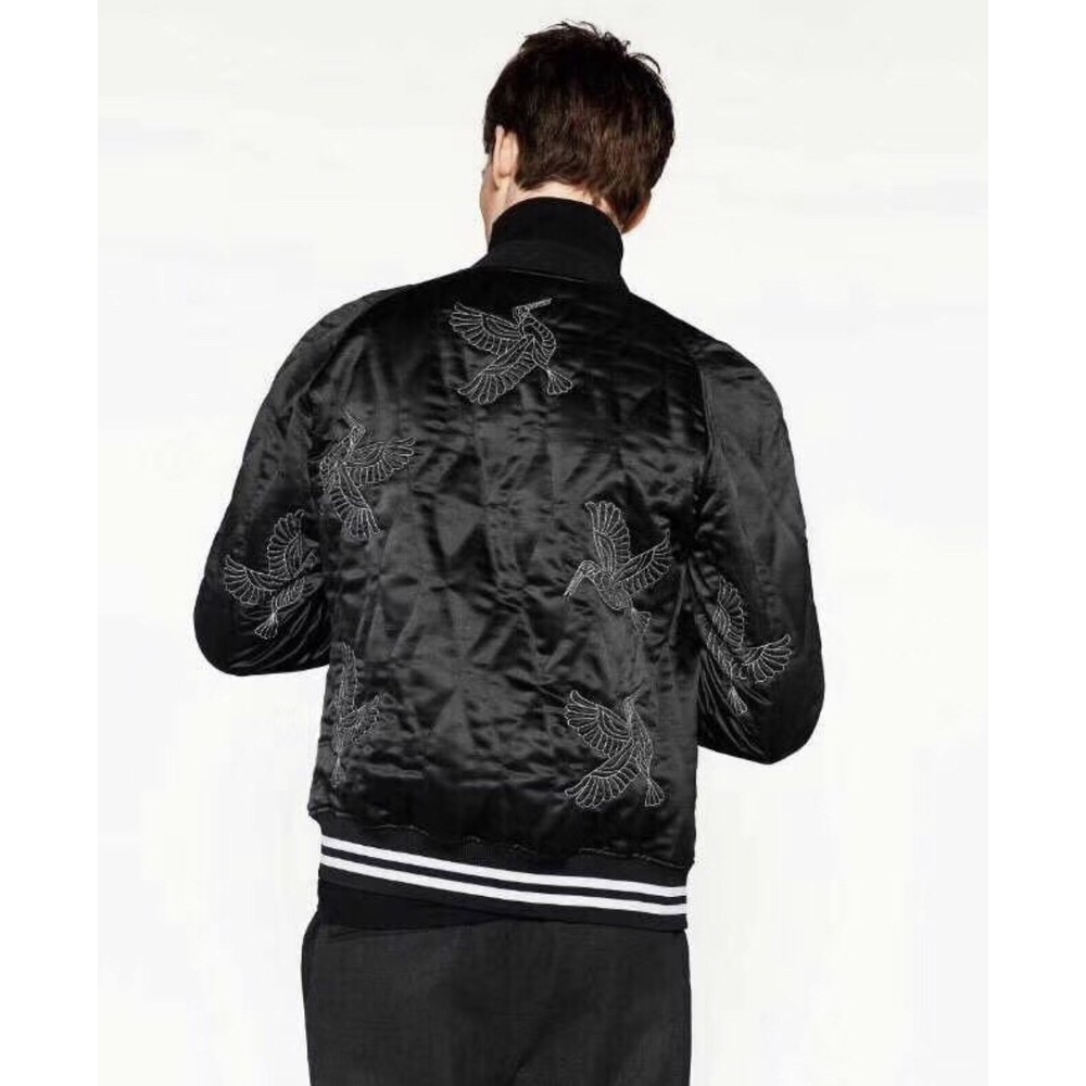 Áo Boomber Zara thêu