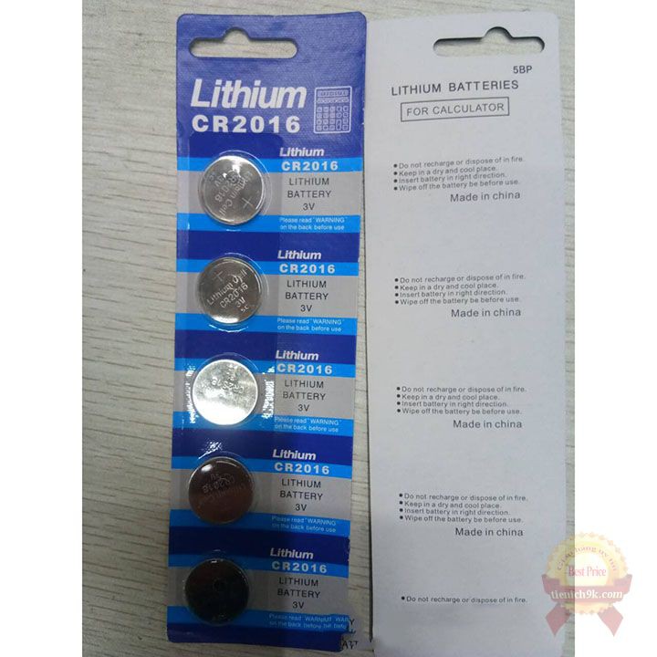 Pin chìa khóa xe hơi CR2016 chìa cửa cuốn