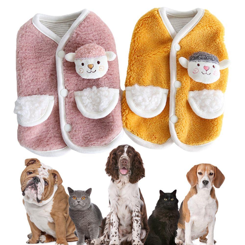 1 Áo Khoác Lông Cừu Mềm Mại Giữ Ấm Cho Thú Cưng Size XS-XL