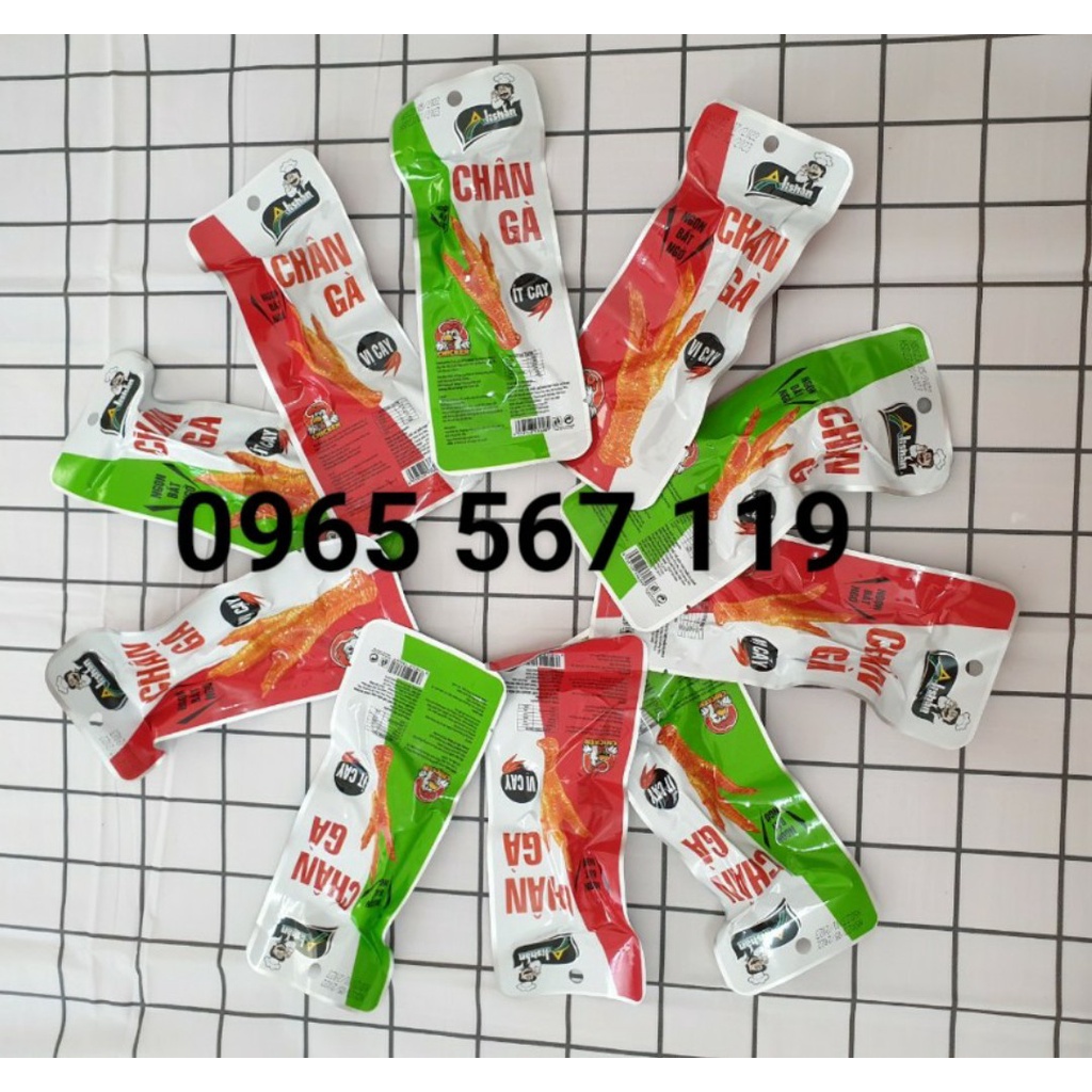 Chân gà cay Alishan Việt Nam ngâm ủ gia vị cực ngon ( đồ ăn vặt, đồ nhậu ngon)
