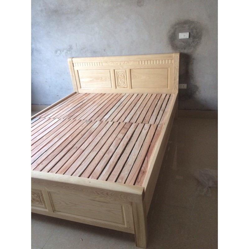 giường gỗ sồi nga