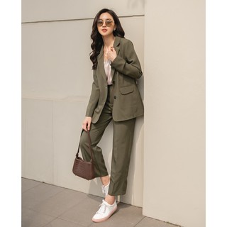 Set vest GREEN CUTE cá tính xinh đẹp (màu RÊU mới cực xinh)