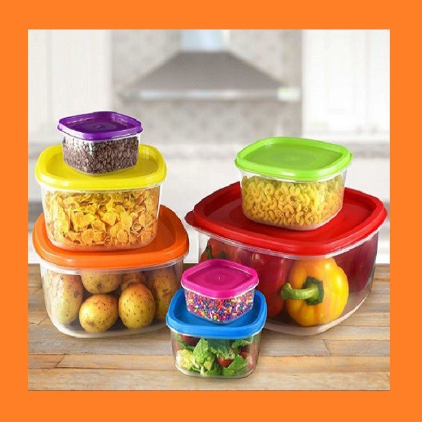 Bộ hộp nhựa 7 màu - hộp đựng thực phẩm 7 món cao cấp