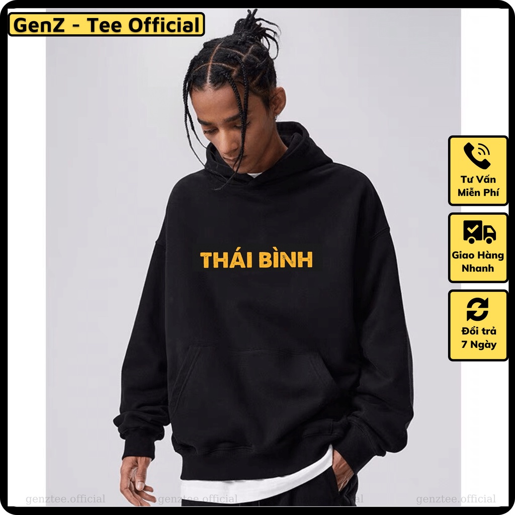 Áo Hoodie Nỉ Local Brand Tỉnh Thái Bình, Áo Hoodie 63 Tỉnh Thành Có Mũ Dày Dặn Nam Nữ Đủ Size