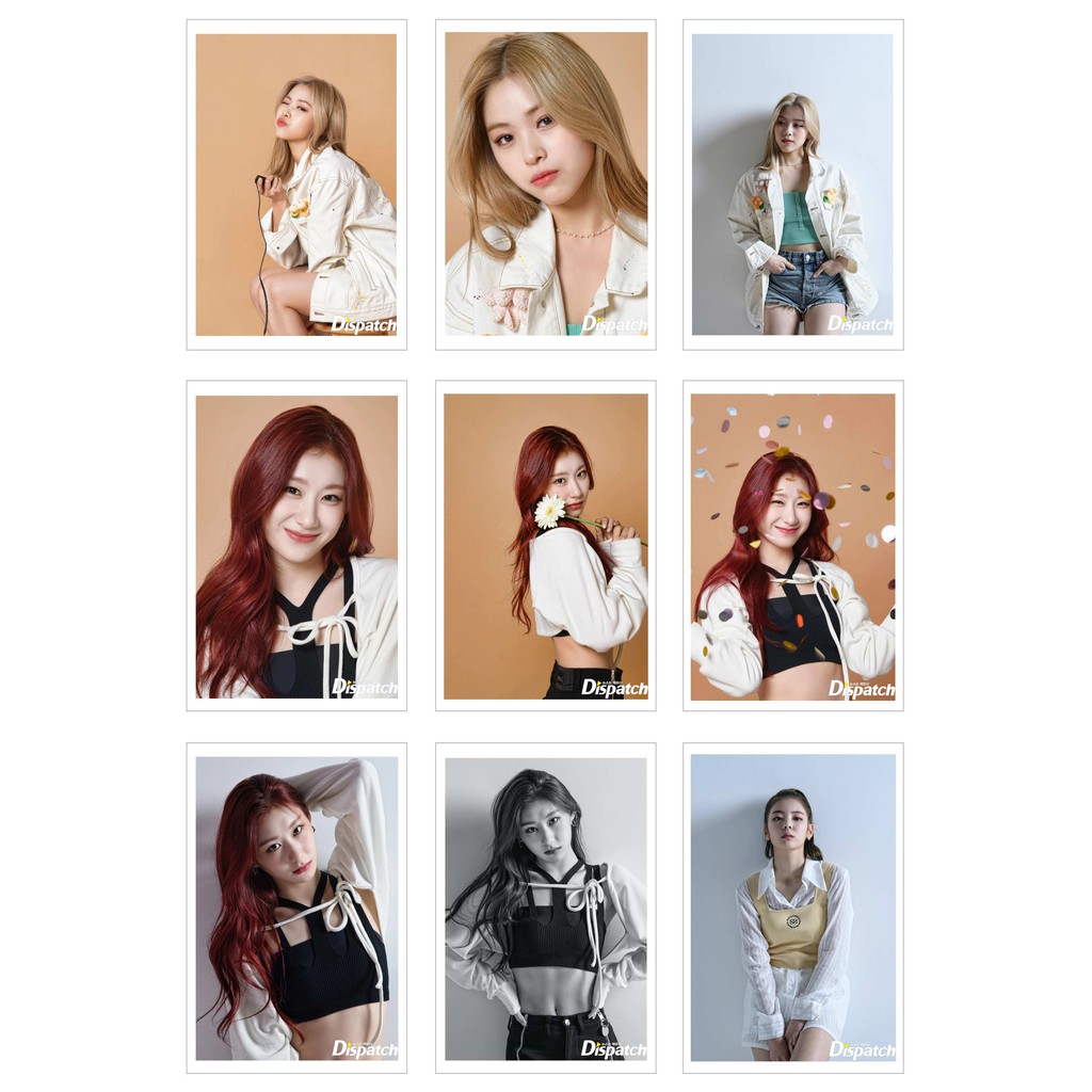 [Ép Lụa] Lomo Card 36 Ảnh ITZY- GUESS WHO Photoshoot by Dispatch