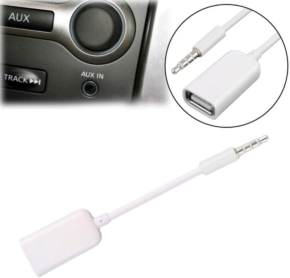 Cáp Chuyển Đổi Âm Thanh Đầu Cắm 3.5mm Sang Usb 2.0 Type A Female Cho Xe Hơi